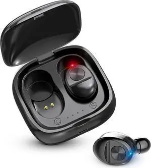 Lady house Wireless Bluetooth 5.0 Earphone XG12 TWS Stereo Headphones Sport Earphones Airbuds Gaming Headset with Mic for xiaomi Samsung, Deep Dark