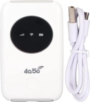 Portable WiFi, 4G LTE 300Mbps Unlocked USB WiFi Mobile Hotspot Router, Portable WiFi Router with 5G WiFi SIM Card Slot for Travel, Connect Up to 10 Devices, Built in 3200MAh