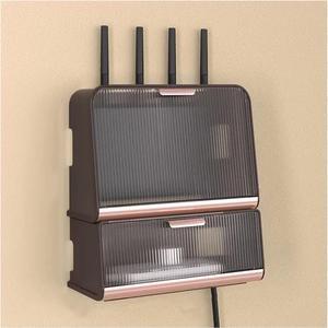 WiFi Storage Box, Wall Mounted WiFi Storage Box Cable Storage Box WiFi Router Storage Box Desktop for Storage of Wires Routers