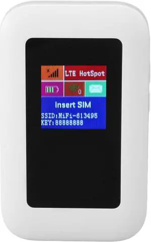 4G WiFi Router with Micro SIM Card Slot, Up to 10 Users, 150Mbps High Speed, WPA WPA2 Encryption, Fast and Stable for Office Travel