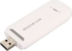 4G WiFi Router, 150Mbps High Speed Plug and Play Wireless LTE Router Multiple Protection for Travel (White)