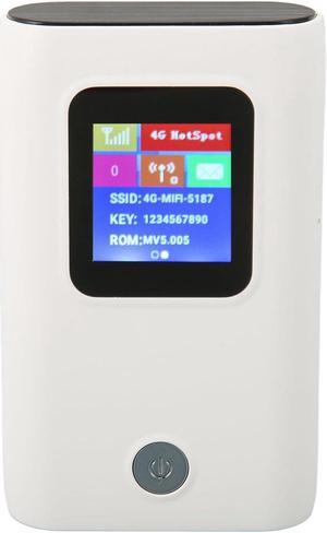 4G LTE Travel WiFi Router with SIM Card Slot, Unlocked Portable WiFi Router Hotspot Devices for Travel, 300Mbps 6000mAh Color Screen Mobile Hotspot Device, Portable WiFi Hotspot