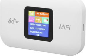 Mobile WiFi Hotspot, 150Mbps Europe Portable 4G LTE Router Device with SIM Card Slot for Travel, Support 10 Users, Support B1/B3/B7/B8/B20 FDD B40 TDD