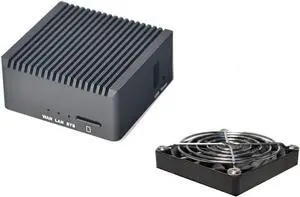 Friendly NanoPi R2S Oficial Metal Shell OpenWrt System RK3328 Mini Router Dual gigabit Port 1GB of Large Memory (R2S Mental Case + Fan Kit)