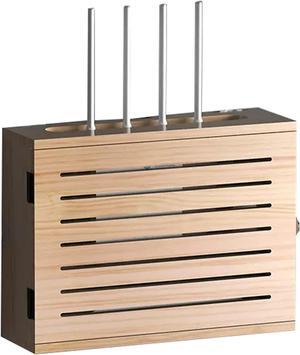 WiFi Router Storage Box, Cable Hide Floating Shelves, Router Organizer, Hider Cord Management Container, Non-Punching Easy to Install - 14.3x5.8x10.8inches