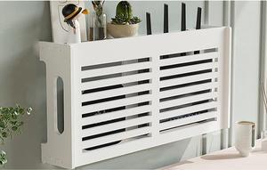 Wireless Router Storage Box,WiFi Router Storage Box Router Shelf Wall Mount,Router Organizer,Hider Cord Management Container, Creative Decorative Storage Box (Color : B, Size : 52x25x9.5cm)