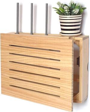 Router Organizer, WiFi Router Storage Box Router Shelf Wall Mount,Router Organizer,Hider Cord Management Container (Color : A, Size : 39.5x23.5x9.5cm)
