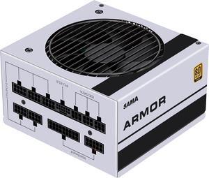 SAMA 1000W White Power Supply 80 Plus Gold Full Voltage Full Modular FDB Silent Fan ECO Mode 12V PSU ATX Power Supply for All Graphics Cards Black 10 Year Warranty