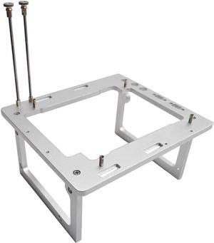 Open Air ITX PC Frame HTPC Water Cooling Test Bench Aluminum Case Bare Overclocking DIY Computer Frame Support Graphics Card Silver