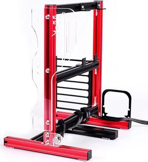 Open Air Case Frame Aluminum Alloy ATX PC Test Bench Motherboard Overclocking Computer PC Bare Frame Base Stand Open Air Computer Case Chassis (Red)