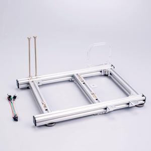 EDIY ITX MATX ATX Motherboard Test Bench Open Air Computer Case Chassis Aluminum Bracket DIY Bare Frame Mini-ITX Support Graphics Card(ITX_Silver)