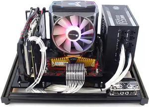 PC Case Test Bench Open Air Stackable Computer Case for MATX Mainboard Aluminum Bracket DIY Bare Frame Support Intel AMD Graphics Card