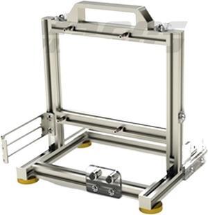 Computer Case DIY Gamers Cabinet ITX MATX PC Case Open Frame Aluminum Creative ATX Desktop Gaming Computer Chassis Rack Dynamic(ITX-Silver), 1