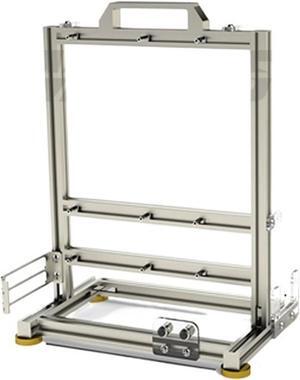 Computer Case DIY Gamers Cabinet ITX MATX PC Case Open Frame Aluminum Creative ATX Desktop Gaming Computer Chassis Rack Dynamic(ATX-Silver), 1