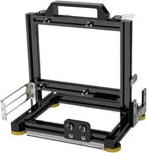Computer Case DIY Gamers Cabinet ITX MATX PC Case Open Frame Aluminum Creative ATX Desktop Gaming Computer Chassis Rack Dynamic(ITX-Black)
