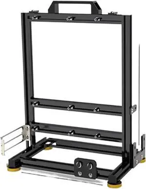 Computer Case Fit for Mini ITX MATX ATX Gamer Cabinet Desktop PC Case Open Frame Rack, Cooler Computer Gaming Case Vertical Personality Dynamic(ATX-All Black), 1