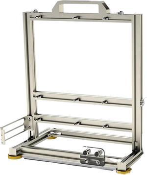Computer Case Fit for Mini ITX MATX ATX Gamer Cabinet Desktop PC Case Open Frame Rack, Cooler Computer Gaming Case Vertical Personality Dynamic(ATX-Silver), 1