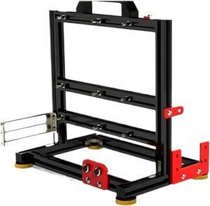 Computer Case Gamer Cabinet,DIY ITX MATX ATX PC Case Open Frame Rack, Cooler Desktop Computer Gaming Chassis Vertical Personality Dynamic(MATX Black), 1