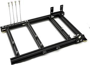Computer Case Personalized Open PC Case Frame ITX MATX ATX Desktop Computer Chassis Rack Horizontal, Cooling DIY Gamer Cabinet Dynamic(MATX Case)