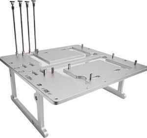 Open Air Frame Computer Case PC Test Bench Aluminum Computer Cases Shell, Support Installation of Water Cooling Devices Compatible with ITX/MATX/ATX Motherboards(MATX Motherboard)