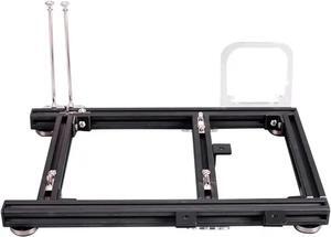 Computer Case DIY Open Frame Aluminum Alloy Computer PC Case Overclocking Test Platform ATX/M-ATX/ITX Motherboard DIY Computer Case Dynamic(Black ITX), 1