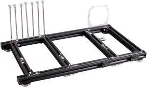 Computer Case DIY Open Frame Aluminum Alloy Computer PC Case Overclocking Test Platform ATX/M-ATX/ITX Motherboard DIY Computer Case Dynamic(Black ATX), 1