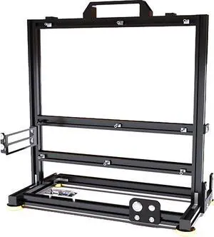 PC Test Bench Open Frame Computer Case DIY Computer Motherboard Case Rack Open Aluminum Frame Chassis Rack Support ITX/MATX/ATX/EAYX (EATX) Support 120 240 360 Liquid Cooling Vertical Overclocking