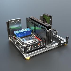 PC Case Test Bench EATX ATX MATX ITX Motherboard Open Style Computer Chassis Aluminum Support Water Cooling ATX Power Supply