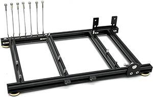 DIY Computer Chassis Bracket Open Motherboard Case Rack ATX/M-ATX/ITX Horizontal PC Game Chassis Rack Water-Cooled PC Test Bench Creative Overclocking Aluminum Frame Good Heat Dissipation All Black