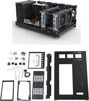 DIY Computer Motherboard Case Rack, ATX Open Chassis Case Rack, Powerful Cooling, for ATX M ATX ITX Gaming PC Case Open Frame