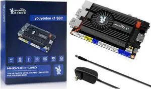 youyeetoo X1 X86 Single Board Computer - A 64bit Windows 10/11/Linux Mini PC with Celeron N5105 CPU, Support Optional WiFi&BT NFC, PCIE 3.0 M.2 2280 NVMe or SATA SSD (4GB RAM+64GB Storage)