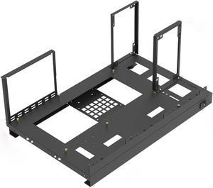 Mining Rig Frame, Open Chassis Air Miner Mining Computer Frame Rig Case with Fan Mount, Steel Open Air Miner Mining Frame Rig Case PC Test Bench Bare Frame ATX Support Graphics Card