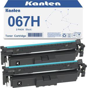 KANTEN 067H Toner Cartridge Compatible with LBP633Cdw LBP632Cdw MF654Cdw MF653Cdw MF656Cdw Printer Replacement for 067H CRG067H 067 Black High Capacity Toner Cartridge(2 Black)