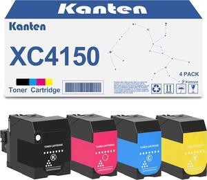 KANTEN Remanufactured 24B6717 24B6718 24B6719 24B6720 Toner Cartridge High Capacity (with Display Capacity Chip) Compatible for XC4140 XC4143 XC4150 XC4153 Printers (4-Pack)