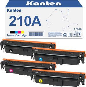 KANTEN Remanufacutred 210A Toner Cartridge (with Display Capacity Chip) Compatible for Color LJ Pro MFP 4201dw 4201dn 4301fdn Pro 4301fdw Printers (4-Pack)