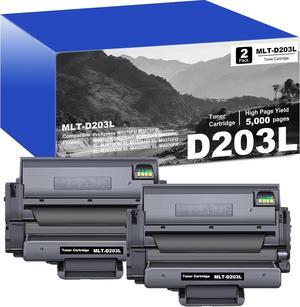MLT-D203L Black Toner Cartridge Replacement for Samsung MLT D203L MLTD203L for ProXpress M3370FD M3870FW M4070FR M3320ND M3820DW M4020ND Printers, 2 Pack