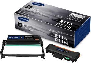 [2-Pack, 1Toner & 1Drum] MLT-D118L Toner Cartridge & MLT-R116 Drum Unit Compatible Replacement for Samsung Xpress M3015DW M3065FW M3015DW M3015XAA M3065FW M3065XAA Printer