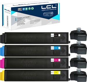 LCL Compatible Toner Cartridge Replacement for Kyocera TK897 TK-897 TK-897K TK-897C TK-897M TK-897Y C8520MFP C8020MFP C8025MFP (4-Pack Black Cyan Magenta Yellow)