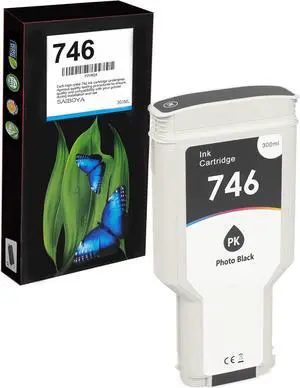 746 Photo Black Ink Cartridge 300ml (P2V82A) Remanufactured 746XL Replacement for 746 DesignJet Z6 Z9+ Large Format Plotter Printer Cartridge Ink (1 Pack)