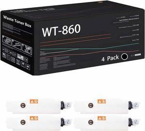 WT-860 Waste Toner Box Compatible with Copystar CS5500i CS5501i CS5550ci CS5551ci Printers, High Yield 110000 Pages (4 Pack Black)