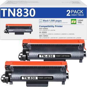 TN830 Toner for DCP-L2640DW - Replacement for Brother TN830 TN 830 Toner to use with HL-L2460DW HL-L2405W HL-L2400D HL-L2480DW MFC-L2820DW MFC-L2820DWXL Printer (2 Black)