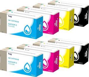 HEG Remanufactured TM-C3500 C3500 Ink Cartridge SJIC22P C33S020577 C33S020581 C33S020582 C33S020583 Ink BK C Magenta Y Color Lables Printer8 Pack