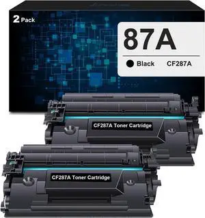 87A Black Toner Cartridges | CF287A Toner Compatible for CF287A CF287X 87A 87X Toner for Pro M501 M501dn Enterprise M506 M506dn M506n M506x MFP M527 M527dn M527f Printer | 2-Pack