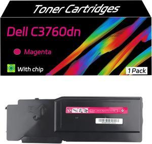C3760dn Toner Cartridges Replacement Compatible for Dell C3760dn C3760n C3765dnf Printers, High Yield 12000 Pages, Bright Lifelike Colors (Magenta)