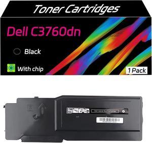 C3760dn Toner Cartridges Replacement Compatible for Dell C3760dn C3760n C3765dnf Printers, High Yield 12000 Pages, Bright Lifelike Colors (Black)