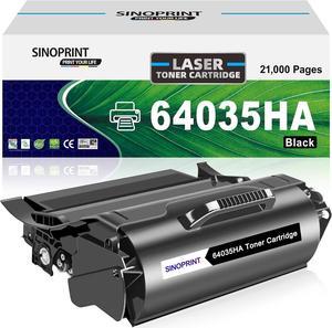 Remanufature 64035HA Black Toner Cartridge Replacement High Yield for 64035HA for T640 T640dn T640dtn T640N T640tn T642 T642dtn T642n T642tn T644 T644dtn T644n T644tn T642e Printer(1Black)
