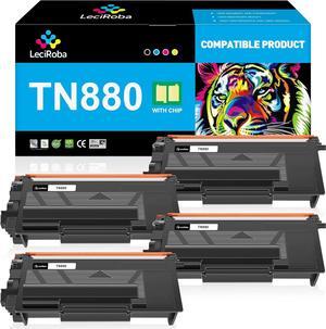 LeciRoba TN-880 TN880 Super High Yield Toner Cartridge Replacement for Brother TN880 TN 880 for Brother HL-L6200DW L6200DWT L6400DW L6400DWT MFC-L6700DW L6800DW L6900DW Printer (4-Pack)