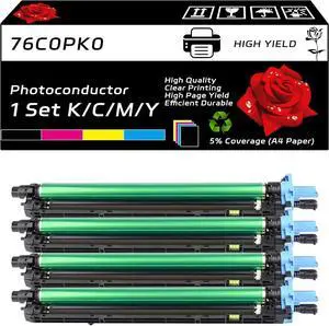 76C0PK0 76C0PV0 Photoconductor Unit Compatible with Lexmark CS921de CS923de CX921de CX922de CX923dte CX923dxe Printers, High Yield 100000 Pages, Vibrant Colors (Multicolor)