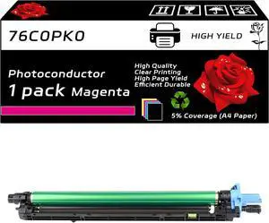76C0PK0 76C0PV0 Photoconductor Unit Compatible with Lexmark CS921de CS923de CX921de CX922de CX923dte CX923dxe Printers, High Yield 100000 Pages, Vibrant Colors (Magenta)