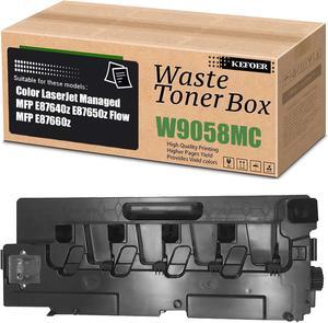 W9058MC Waste Toner Collection Unit Replacement Compatible for Color Managed MFP E87640 E87650 E87660 Printer High Capacity Waste Toner Box (1-Pack)